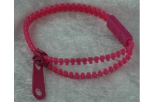 Reissverschluss Armband 19cm rosa